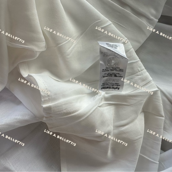 Reformation Balia Linen Dress in White - Picture 9 of 10